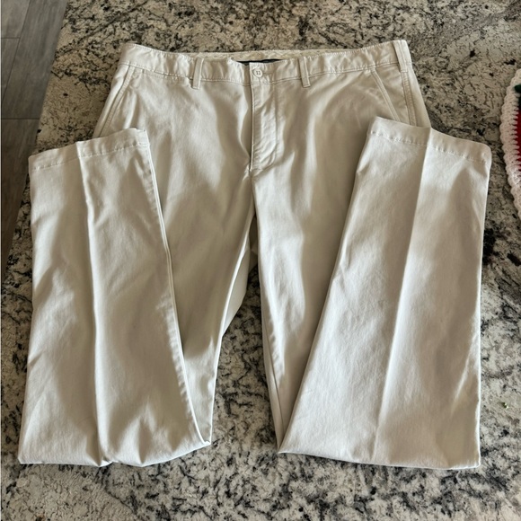 Cremieux Madison Fit Comfort Stretch Pants Off White Cream Men’s Size 36x32 - Picture 5 of 16